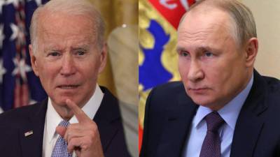 Joe Biden, presidente de Estados Unidos (izq). Vladímir Putin, presidente de Rusia (der). Fotografías: EFE