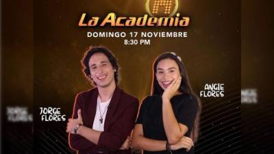 Jorge Flores y Angie Flores representan a Honduras en La Academia 2019.