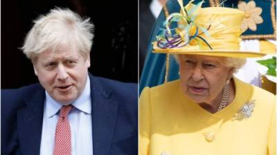 El primer ministro británico, Boris Johnson, y la reina de Inglaterra, Isabel II. Fotos: EFE/Archivo