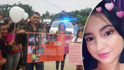 La familia y amigos de Jerly Dariely Molina sepultaron a la joven universitaria asesinada en Santa Bárbara.