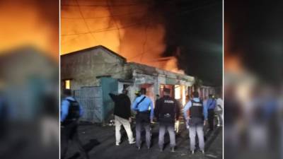 El incendio fue en una cuartería del barrio Abajo.