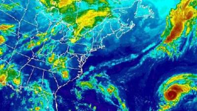 Imagen satelital que muestra la posición del huracán Gastón. Foto: Noaa