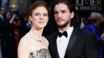 Kit Harington y Rose Leslie. EFE/Archivo