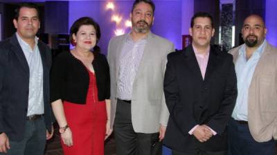 José López, Nidia Silva, Jorge Frech, Federico Fiallos y Christian Andrés.