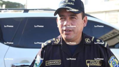El subcomisionado de Policía, Mauricio Hernández Pineda.