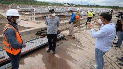 El presidente Juan Orlando Hernández supervisó la obra.