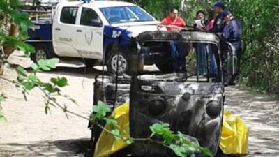 El joven fue encontrado muerto en el interior de la mototaxi en el oriente de Honduras.