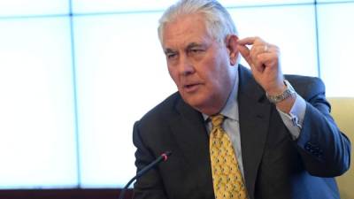 El secretario de Estado de EEUU, Rex Tillerson. Foto: AFP