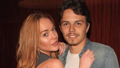 La actriz Lindsay Lohan y el millonario ruso Egor Tarabasov.