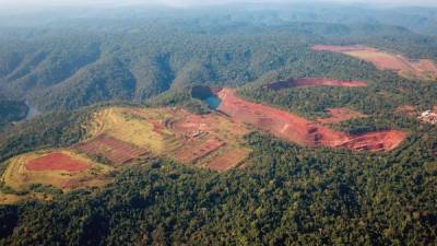 Una mina de hierro de la brasileña Vale, en el estado de Pará, en el norte de ese país.