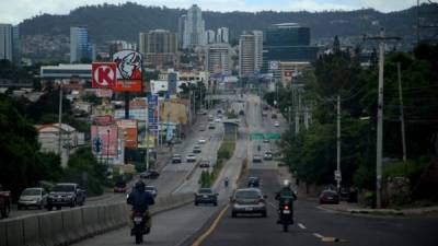 Fotografía panorámica de la ciudad de Tegucigalpa, una de las que estaba incluida en la restricción de circulación de personas.