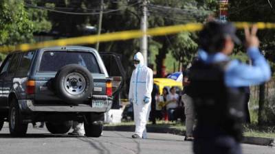 Imagen de archivo de una escena del crimen en Honduras.