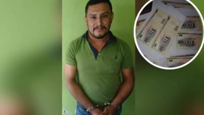 Detenido por ser sospechoso de falsificar billetes.