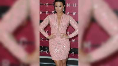 Lovato en la reciente entrega de los MTV VMA 2015.