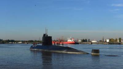 Fotografía sin fecha cedida por la Armada Argentina que muestra el submarino de la Armada desaparecido. EFE/Armada Argentina