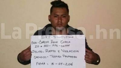 Juan Carlos René García de (26)es acusado por el Ministerio Públicio por los delitos de violación y rapto.