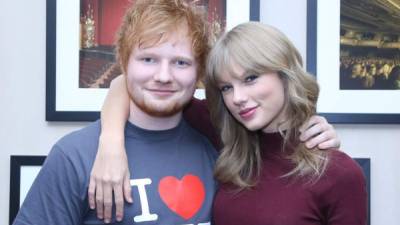 Ed Sheeran y Taylor Swift en una foto de archivo.