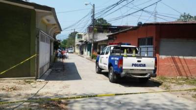 La Policía Nacional de Honduras acordonó la zona en la ciudad de San Pedro Sula.