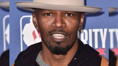 Jamie Foxx participó en la edición 67 del Juego de las Estrellas de la NBA.// Foto AFP.