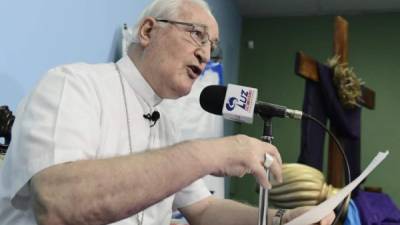 Ángel Garachana Pérez, obispo de la diócesis de San Pedro Sula. Foto: Yoseph Amaya.