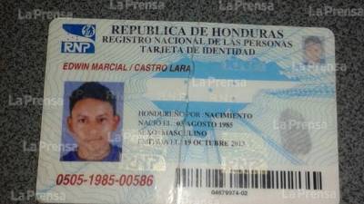 Edwin Marcial Castro Lara murió de un disparo que le infirieron los policías al no detener su carro.