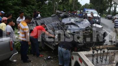 La tragedia ocurrió en la carretera CA-13 en La Ceiba.