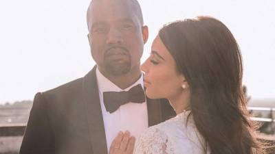 Kanye West y Kim Kardashian se casaron en 2014. Foto Instagram.