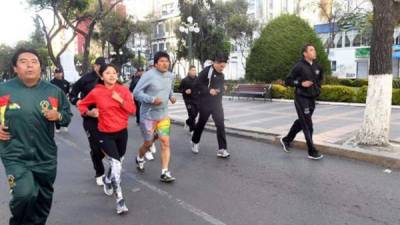 El presidente boliviano Evo Morales salió a las calles.