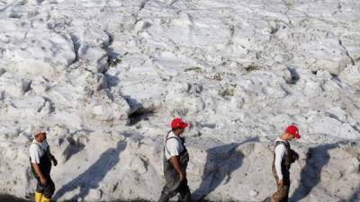 Una inusual granizada cubre de hielo la ciudad mexicana de Guadalajara