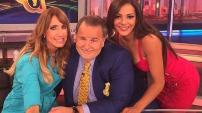 Lili Estefan, Raúl de Molina y Nathalia Casco en el set de El Gordo y la Flaca.