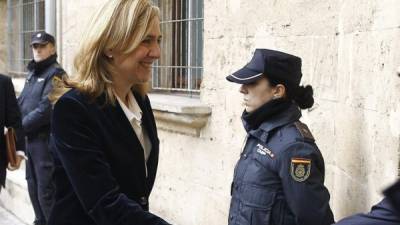 La infanta está involucrada en el supuesto desvío 6,1 millones de euros de fondos públicos entre 2004 y 2007.