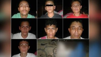 La policía los detuvo para investigación tras perseguirlos en la ciudad de San Pedro Sula, al norte de Honduras.