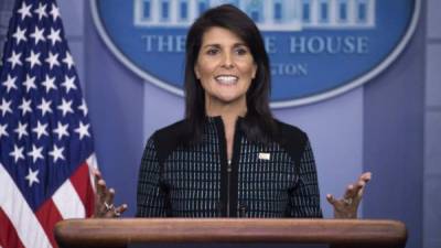 La embajadora de USA ante la ONU, Nikki Haley. EFE/Archivo