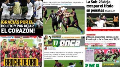 Los diarios en el mundo destacaron el papel que hizo Honduras en el Preolímpico Sub-23 de la Concacaf, donde perdió la final contra México.