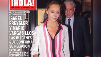 Isabel Preysler y Vargas Llosa, nuevas imágenes que confirman su relación. La revista Hola adelanta su edición con nuevas fotografías