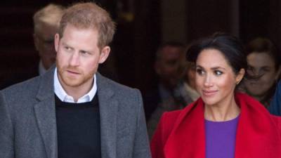 El príncipe Harry y su esposa Meghan Markle.