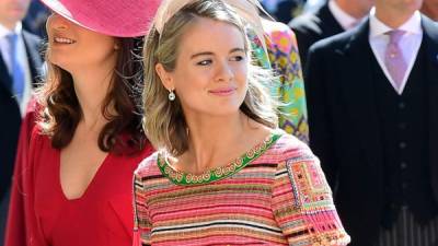 La actriz Cressida Bonas a su llegada a la boda real del príncipe Harry y Meghan Markle el pasado 19 de mayo. Foto AFP