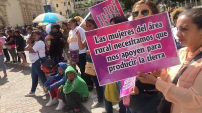 Imagen de archivo de mujeres reclamando sus derechos.