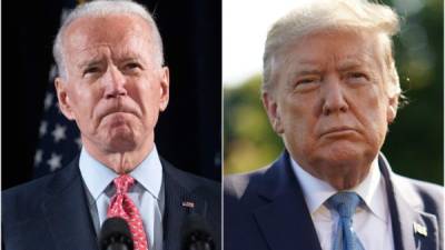 Joe Biden y Donald Trump. Foto: AFP