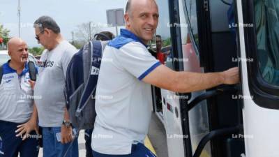 Coito a su arribo a San Pedro Sula prometió entrega de la Sub-23 para el partido del domingo.