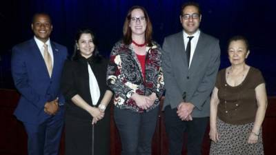 Cameron Thomas-Shah, Francia Quintana, Heide Fulton y Emad Salem