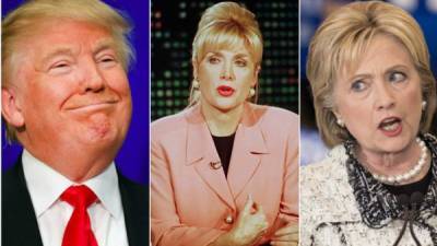 Donald Trump, Gennifer Flowers, supuesta amante de Bill Clinton y Hillary Clinton.