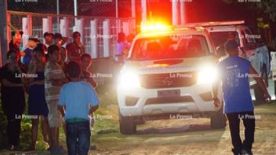 Los jóvenes fueron acribillados en una casa en construcción. La Policía acordonó el área.