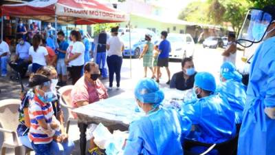 La prueba piloto del triaje móvil fue en Cabañas el viernes.