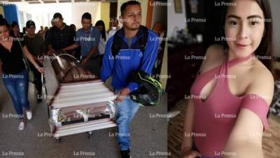 Los familiares, amigos y maestros se llevaron de la morgue el cadáver de Elvia Estefany López. En el aula Guillermo Castellanos de la Escuela de Periodismo se rindió homenaje.