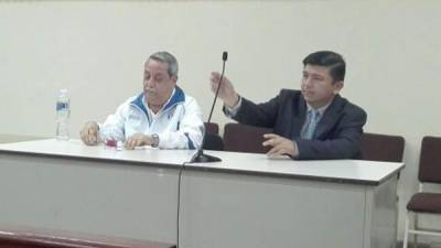 A la izquierda de la fotografía el imputado Mario Rojas Rodríguez. Foto cedida por el Poder Judicial.