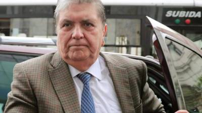 El expresidente de Perú, Alan García, en una de sus últimas apariciones públicas.