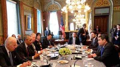 El presidente de Estados Unidos, Barack Obama, dialogó con los mandatarios Juan Orlando Hernández y los gobernantes de Guatemala y El Salvador.