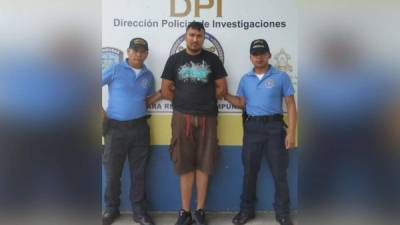 Lion Arnulfo Méndez Juárez, detenido por autoridades, sospechoso del asesinato de un fiscal hondureño.