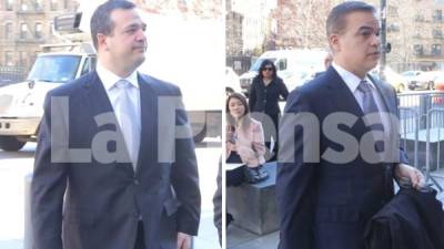 Yankel y Yani Rosenthal a su llegada a la Corte de New York.